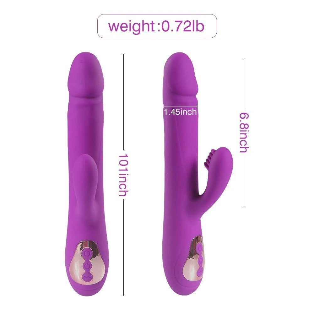 Shequ Leif Thrusting İleri Geri Şarjlı Rabbit Vibratör SQ-V10092
