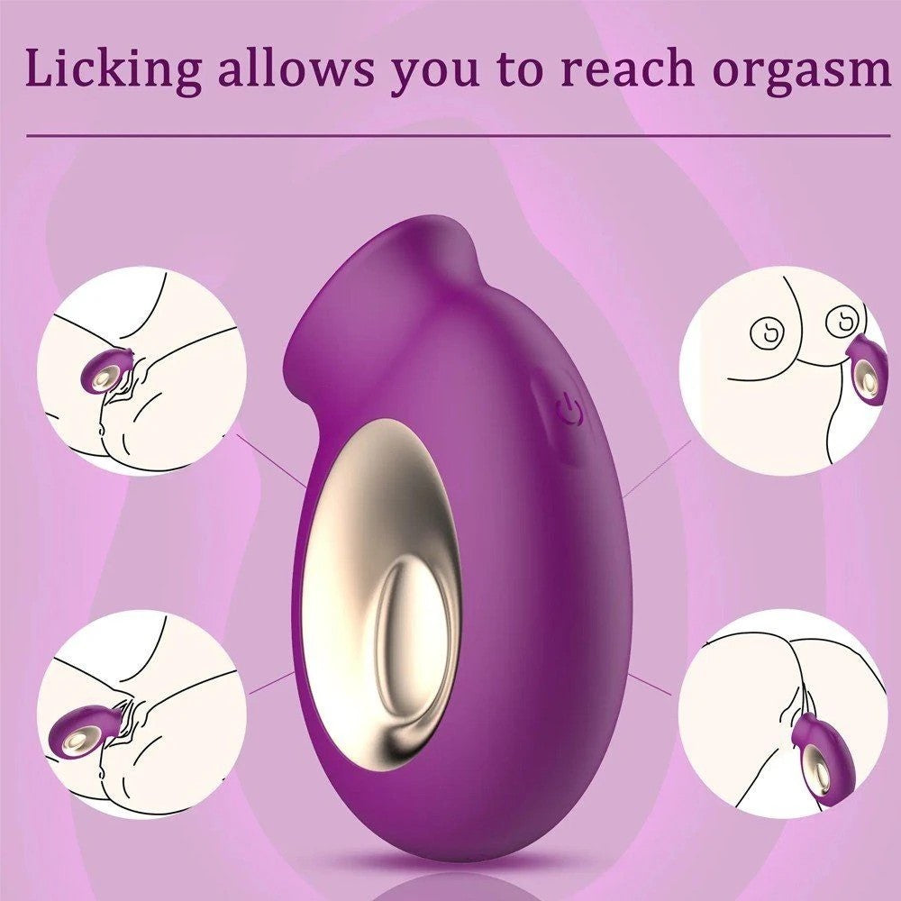 Shequ Cash Sucking Emiş Güçlü ve Dil Hareket Özellikli Vibratör SQ-V10111