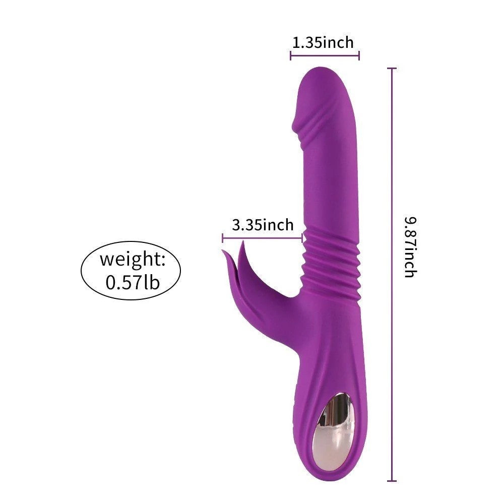 Shequ Wythe İleri Geri ve Klitoral Dil Hareketli Rabbit Vibratör SQ-V10113