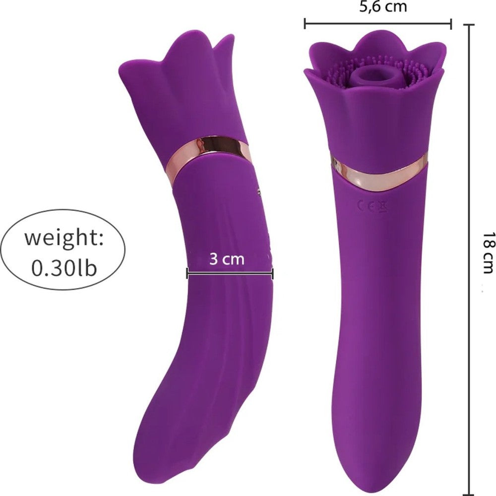 Shequ Asa 7 Farklı Titreşim Modlu 3 Hız Emiş Güçlü Şarjlı Vibratör SQ-V10117