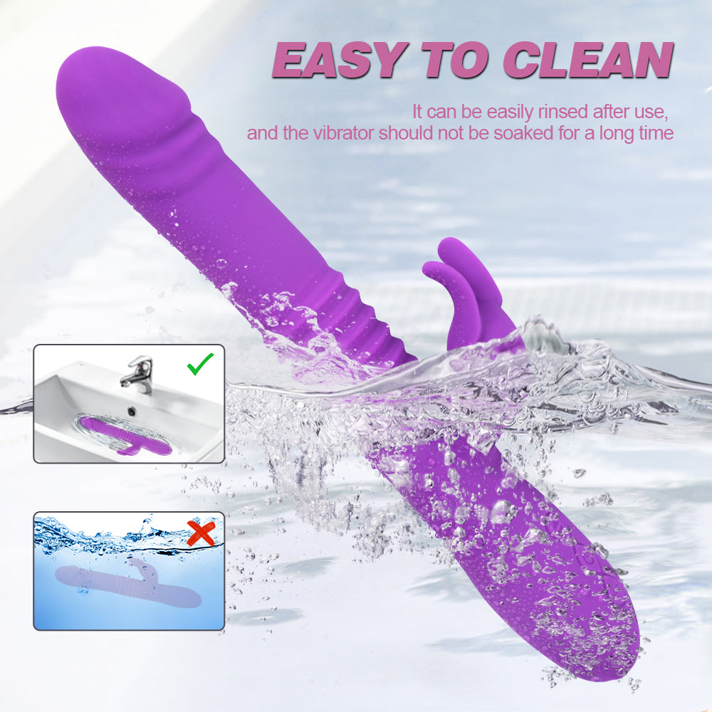 Shequ Leo İleri Geri ve Klitoral Dil Hareketli Rabbit Vibratör SQ-V10125