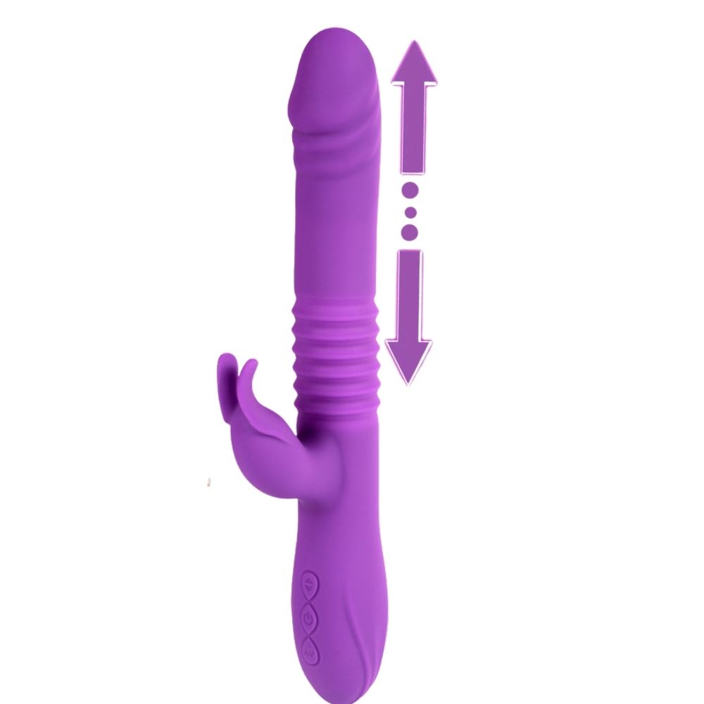 Shequ Leo İleri Geri ve Klitoral Dil Hareketli Rabbit Vibratör SQ-V10125