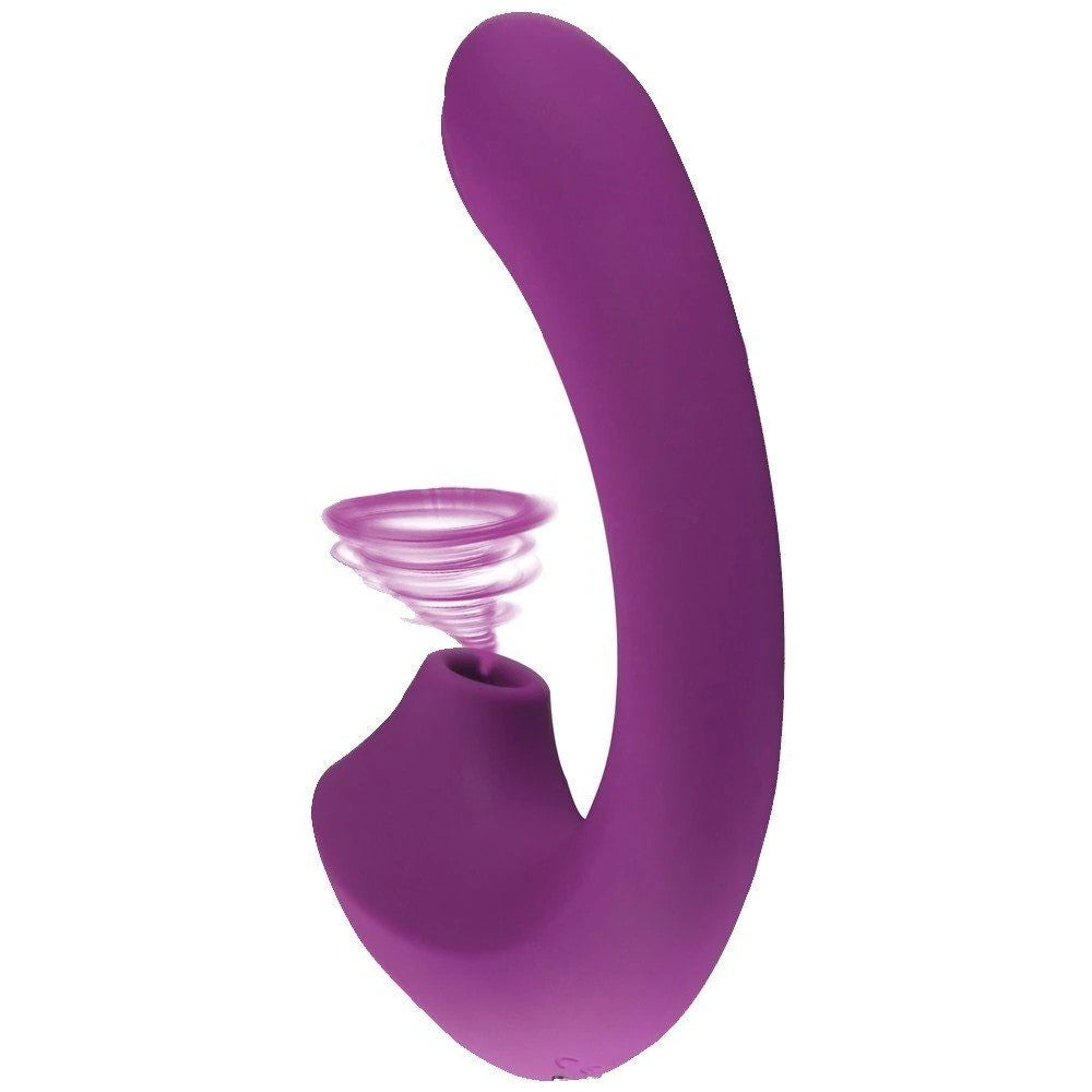 Shequ Meiya Darbe ve Emiş Güçlü 2 İn 1 G-Noktası Vibratör SQ-V10129