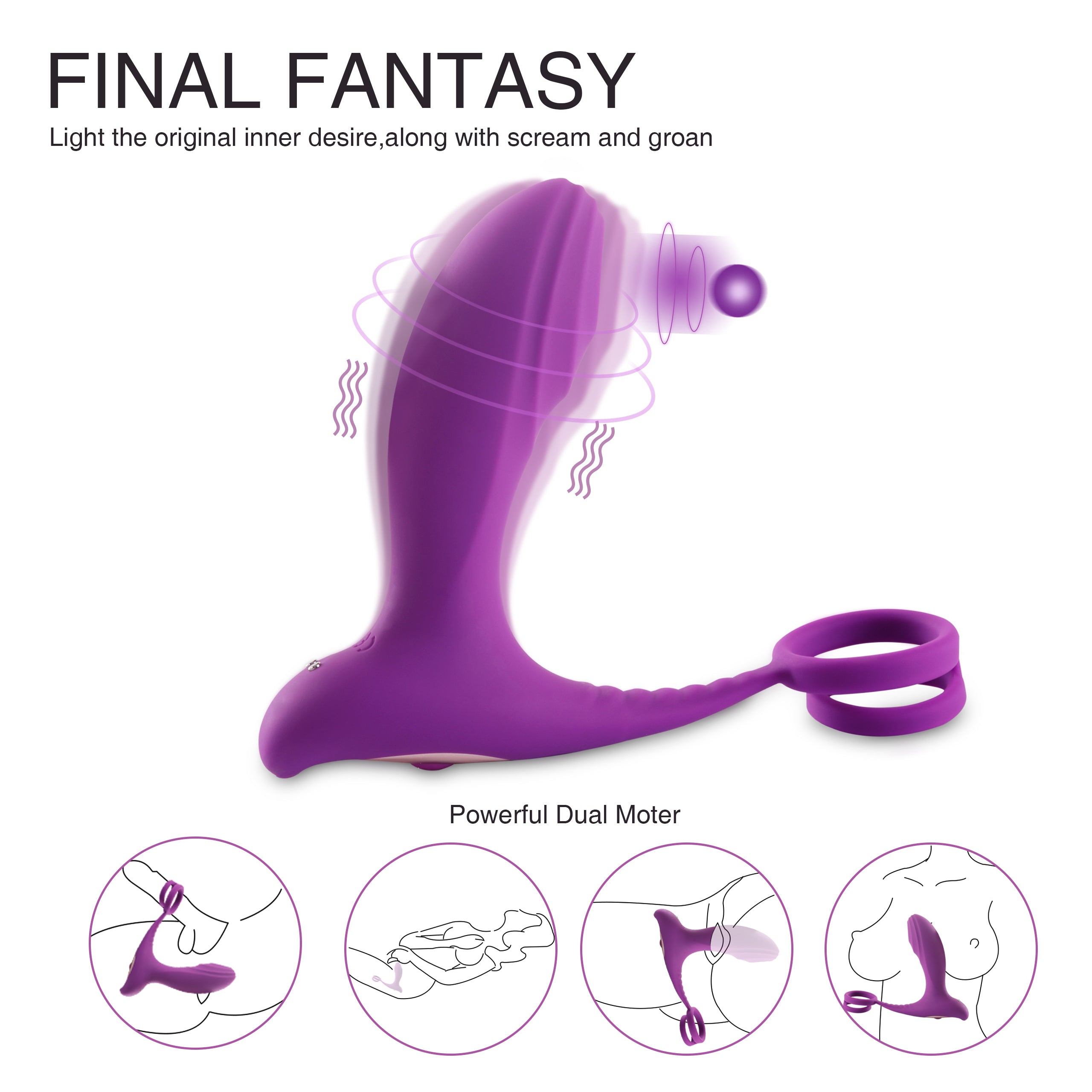 Shequ Mesue Couple Darbe Hareketli Vibratör SQ-V10130