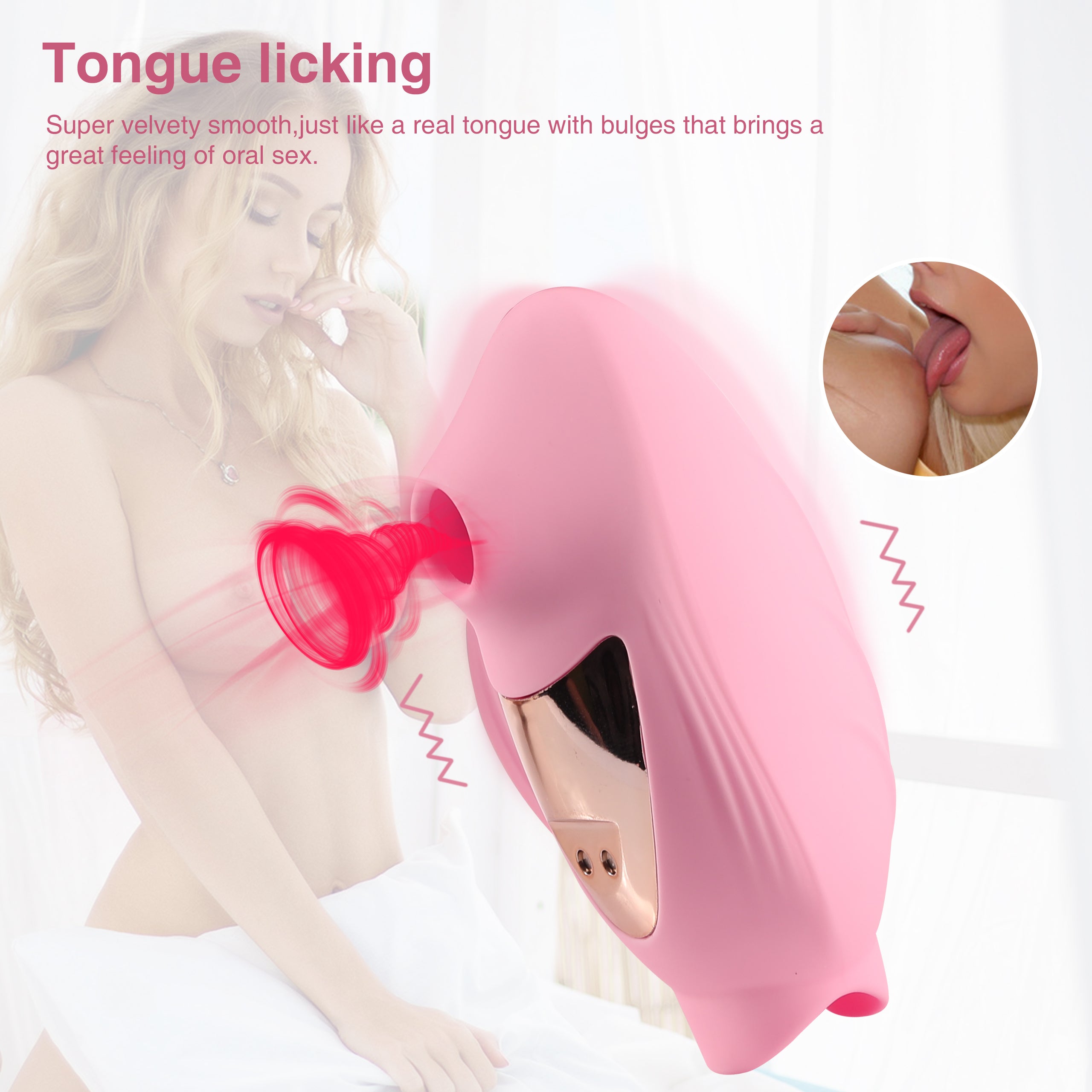 Shequ Queena Emiş Güçlü ve Dil Hareketli Vibratör SQ-V10146