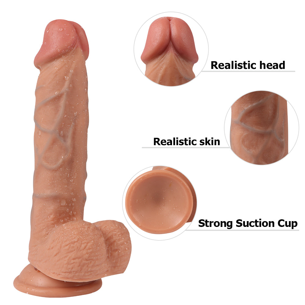 Shequ Dildo Series Hans Blue Veins Çift Katmanlı Realistik Penis SQ-WBC10012