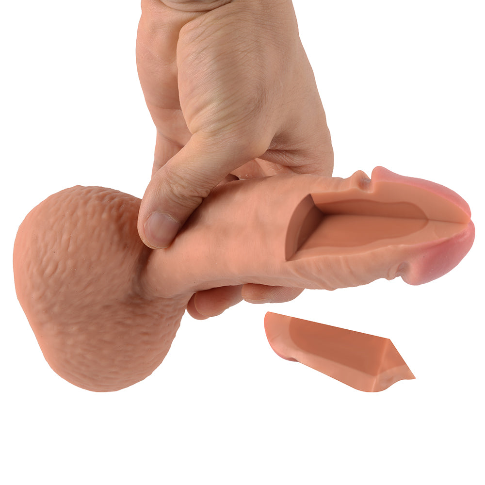 Shequ Dildo Series Castiel's 19 cm Natural Doku Realistik Penis SQ-WBD10008