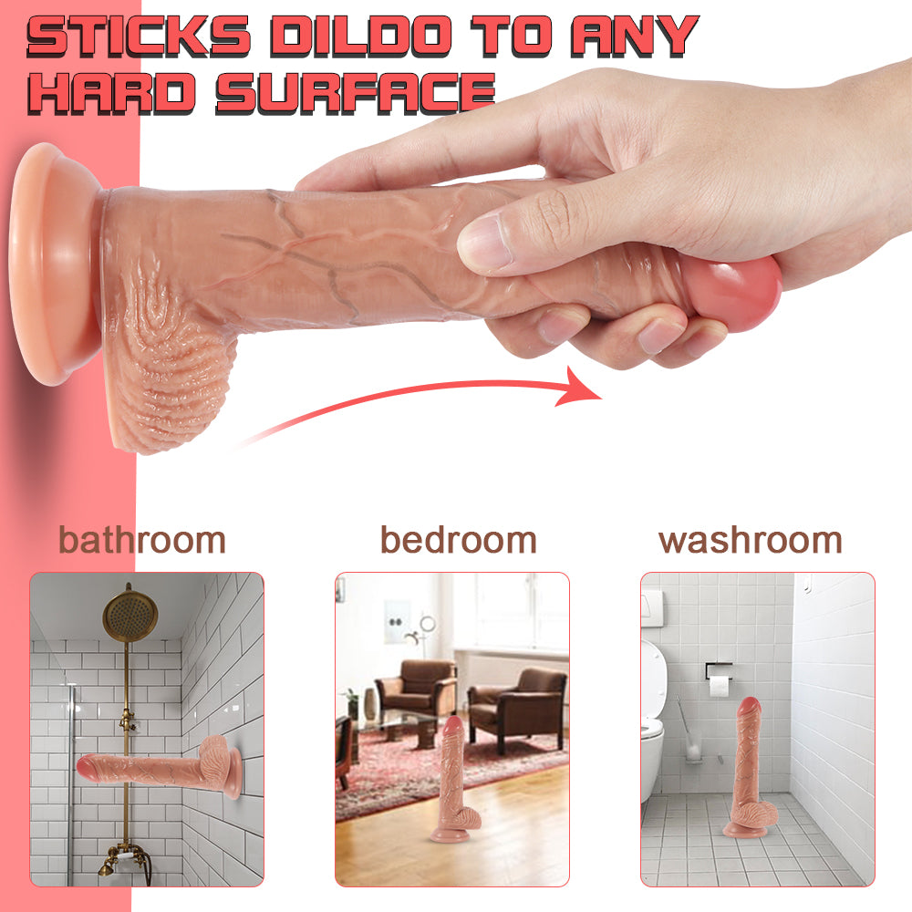Shequ Marvin Dildo 20.5 cm İleri Geri Hareketli Penis SQ-WBD10140-V