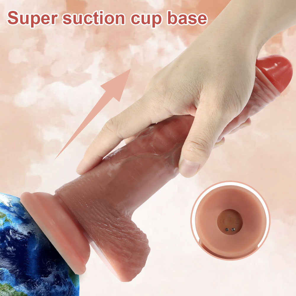 Shequ Marshall Thrusting Dildo 8'' İleri Geri Hareketli Penis SQ-WBD10141-V