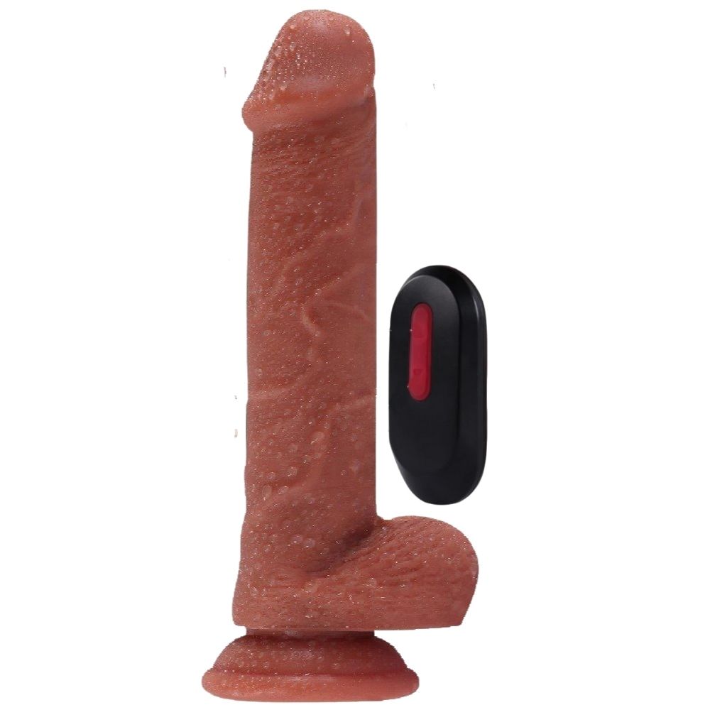 Shequ Dave Vibrating Dildo 21.5 Cm Boşalabilir Realistik Penis SQ-WBD10142-V