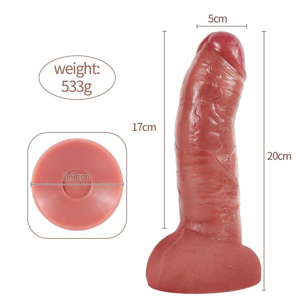 Shequ Tom Vibrating Hareketli ve Titreşimli Realistik Penis SQ-WBD10172-V