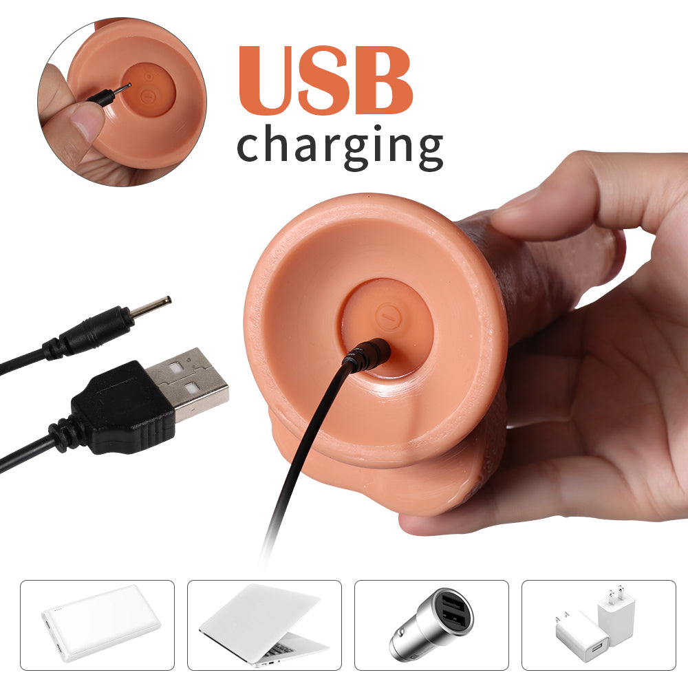 Shequ Archie Vibrating Dildo 20 Mod Titreşimli Realistik Penis 21 cm SQ-WBE10042