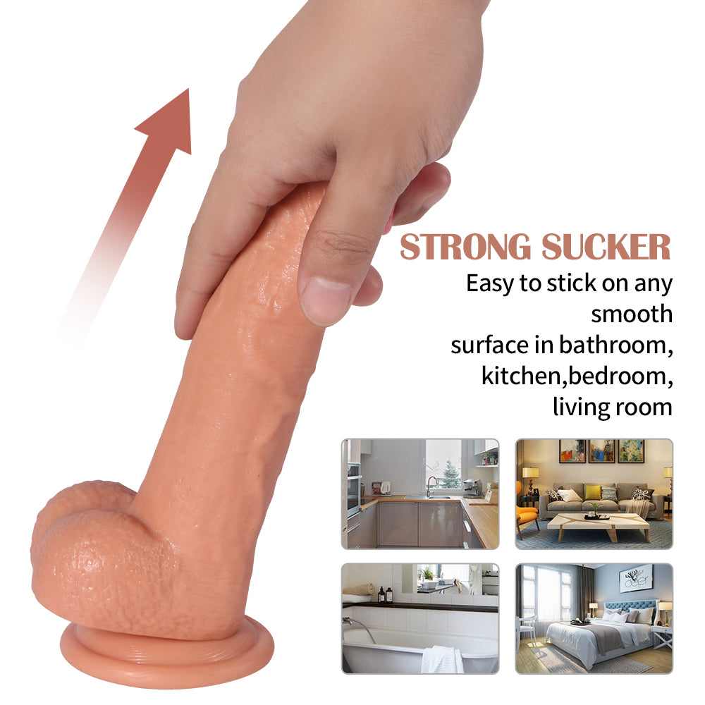 Shequ Archie Vibrating Dildo 20 Mod Titreşimli Realistik Penis 21 cm SQ-WBE10042