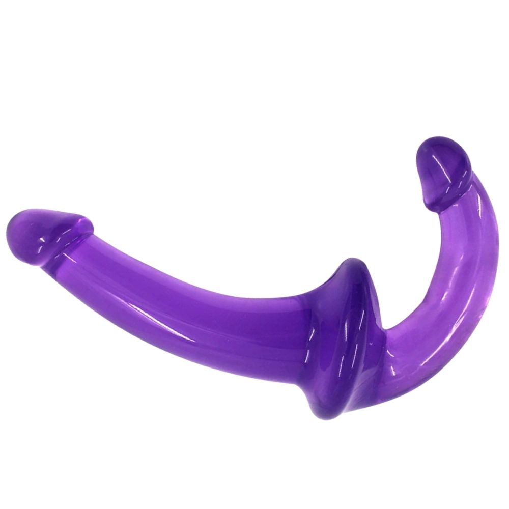 Dual Penetration Jellies Straples Strap-on Purple