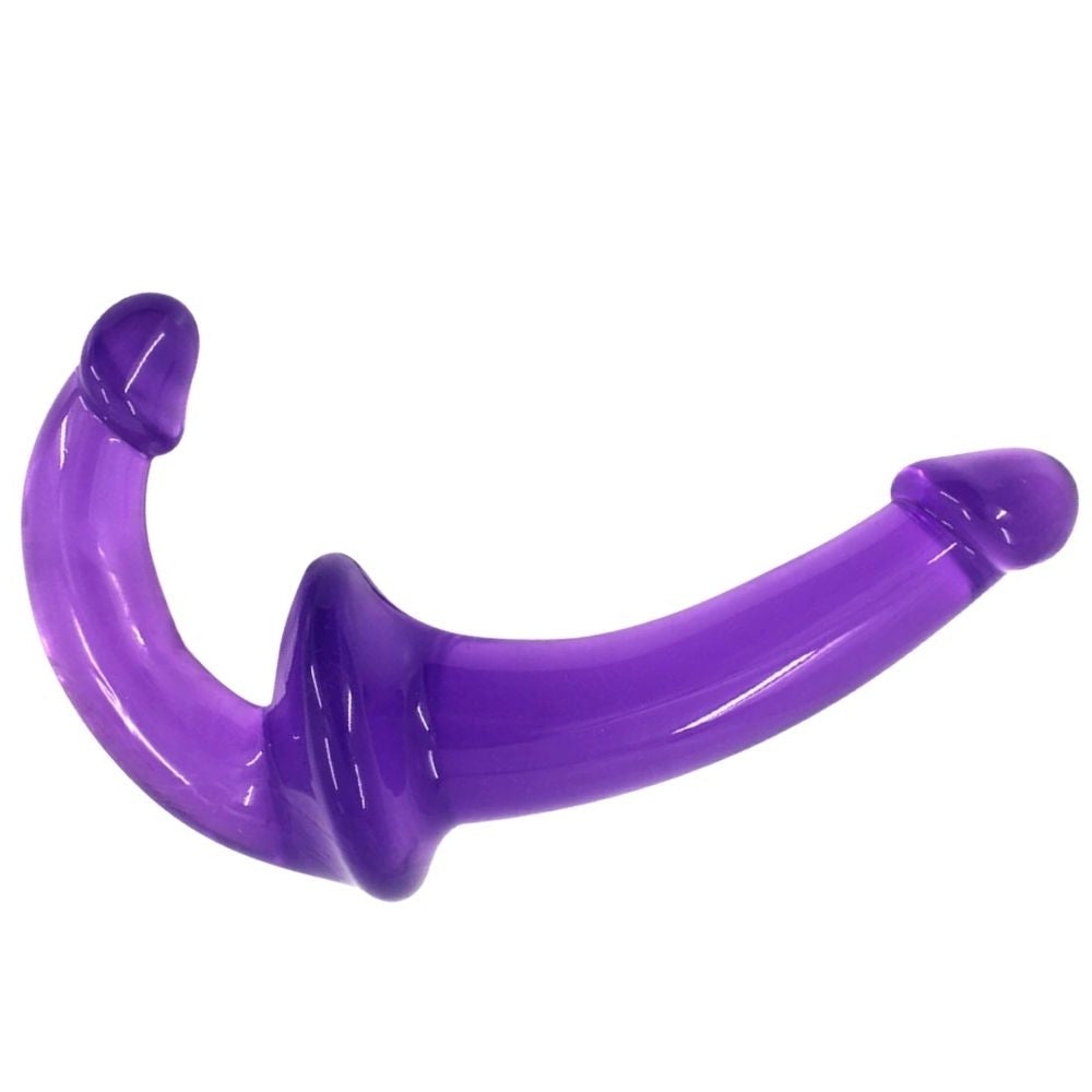 Dual Penetration Jellies Straples Strap-on Purple