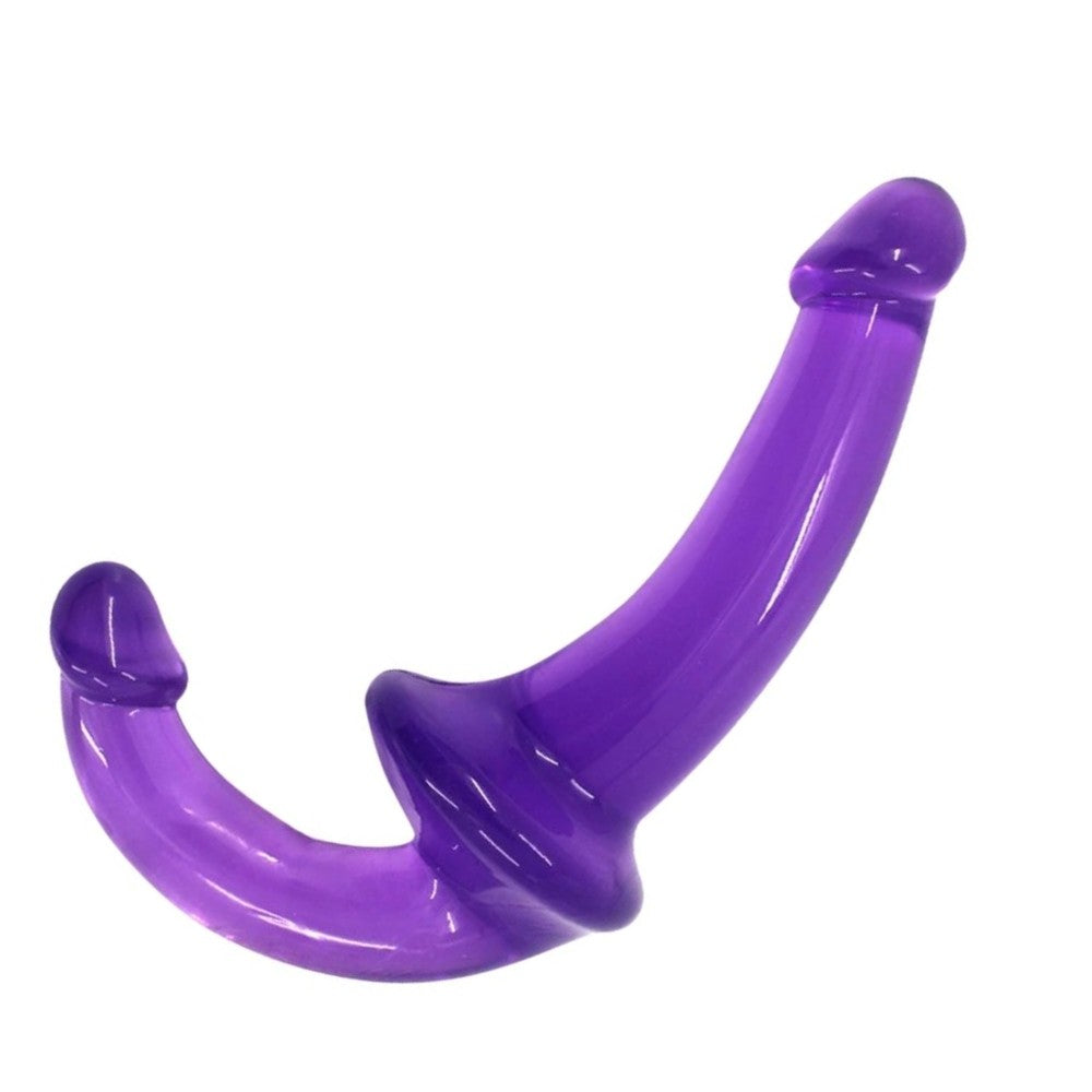 Dual Penetration Jellies Straples Strap-on Purple