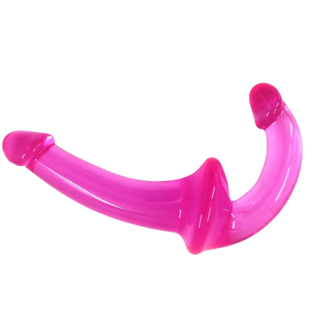 Dual Penetration Jellies Straples Strap-on Pink