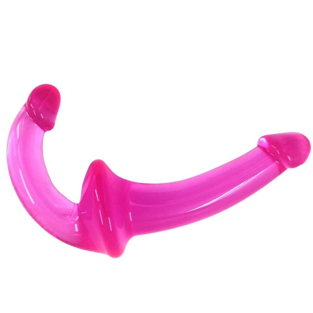 Dual Penetration Jellies Straples Strap-on Pink