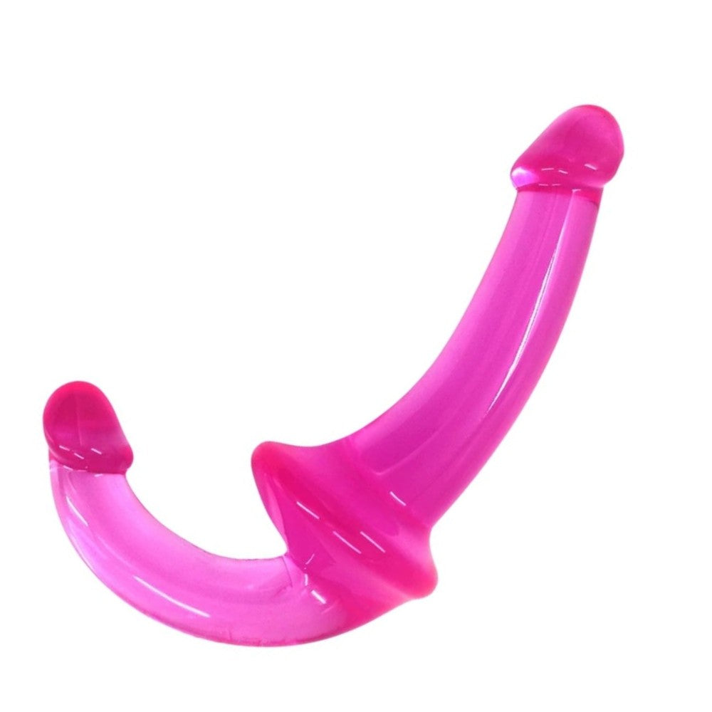 Dual Penetration Jellies Straples Strap-on Pink