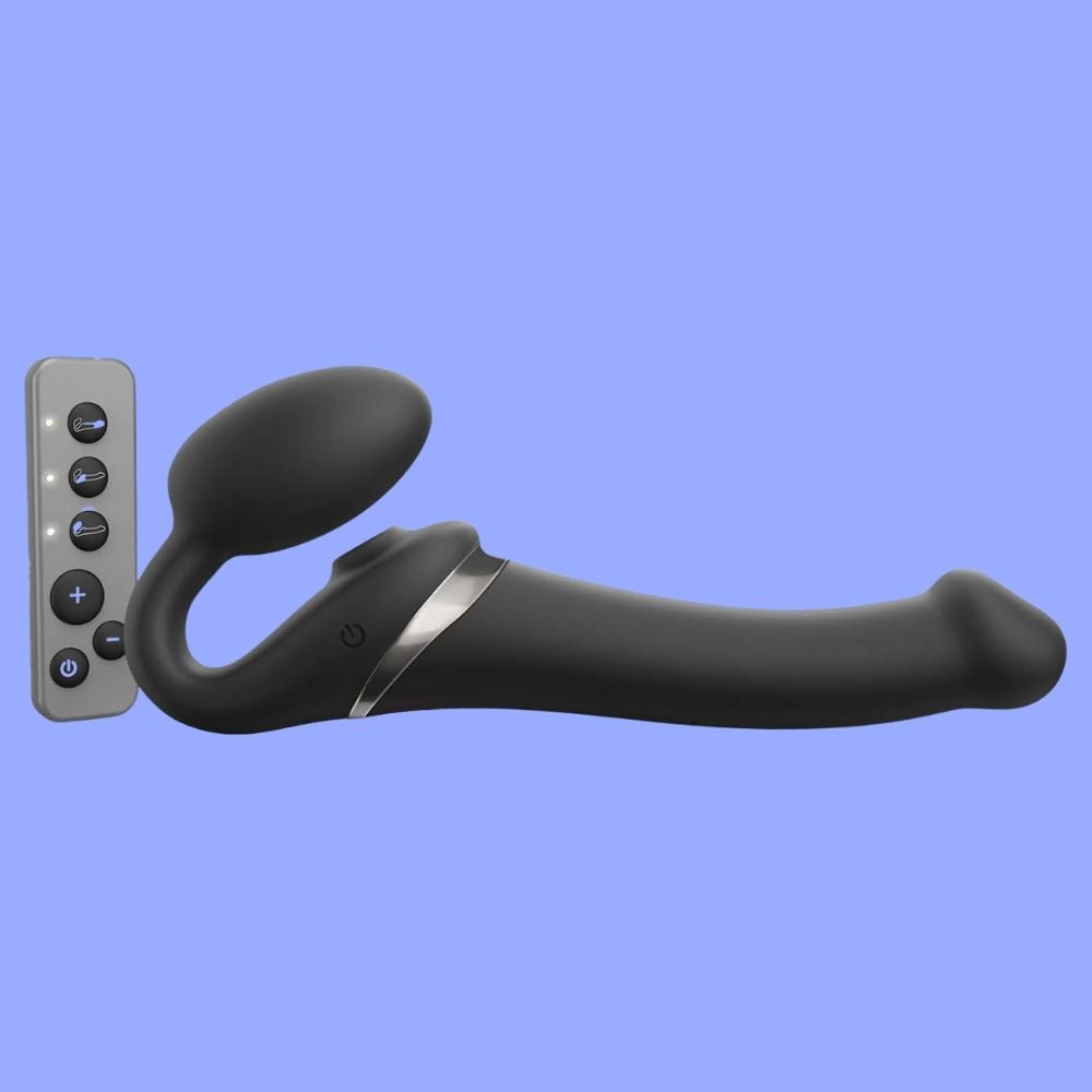 Strap-On Me Multi Orgasm Strapless Strapon 3 Motor Vibratör Large Black