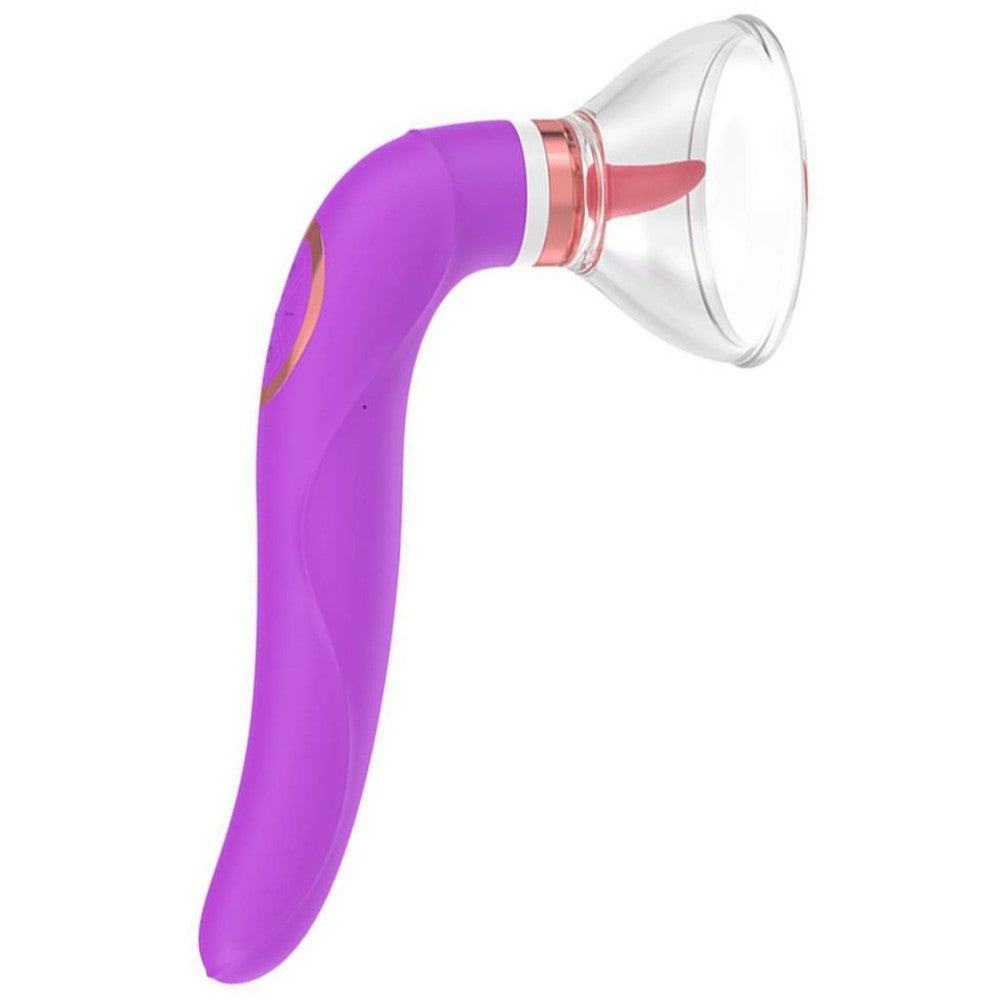 Sucker Licker Vibe G-Spot Çift Yönlü G-Spot Dil Vibratör