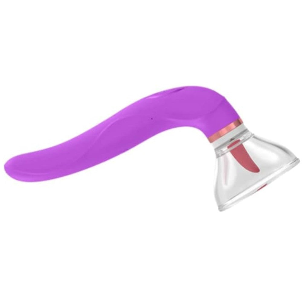 Sucker Licker Vibe G-Spot Çift Yönlü G-Spot Dil Vibratör