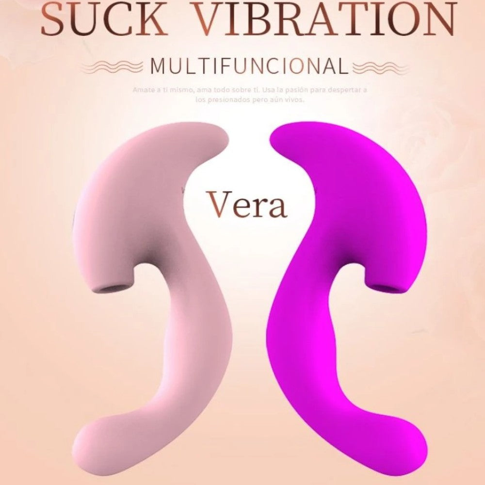 Vera Suck Vibration G-Stimulation Emiş Güçlü Vibratör Pink