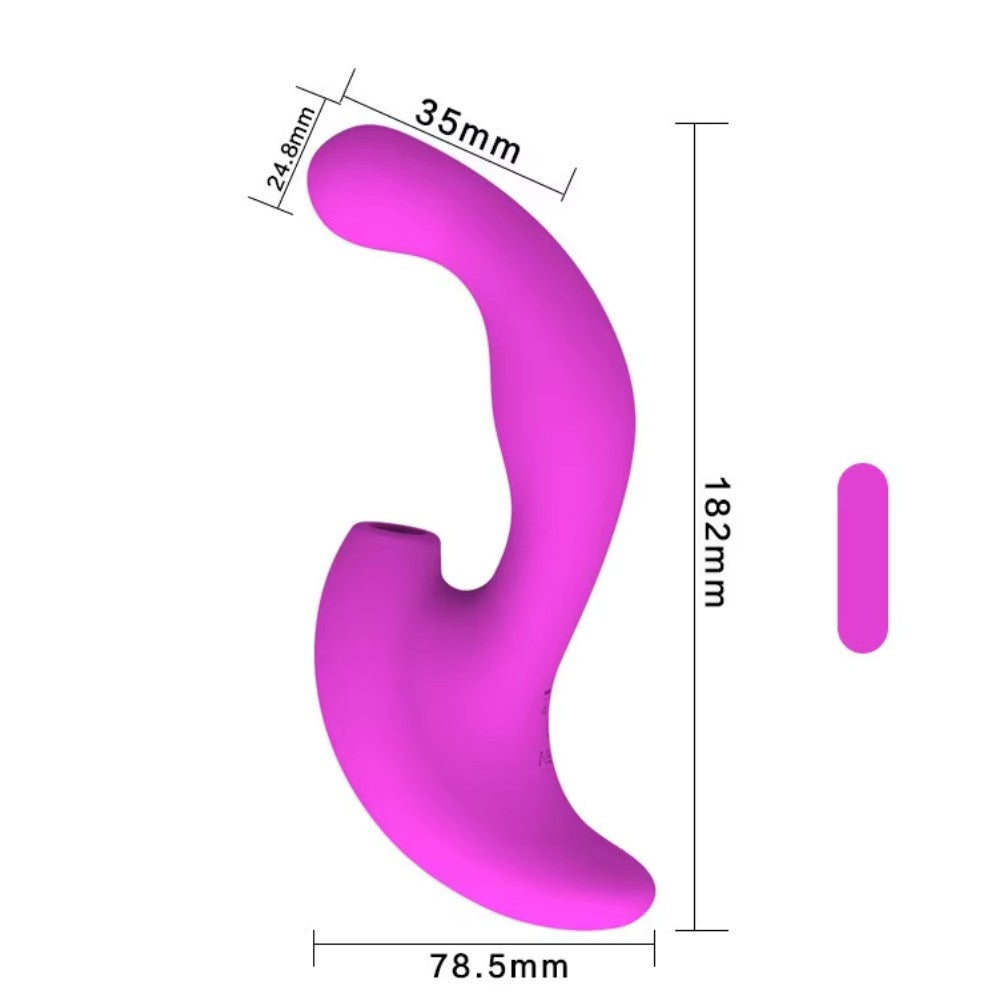 Vera Suck Vibration G-Stimulation Emiş Güçlü Vibratör Purple