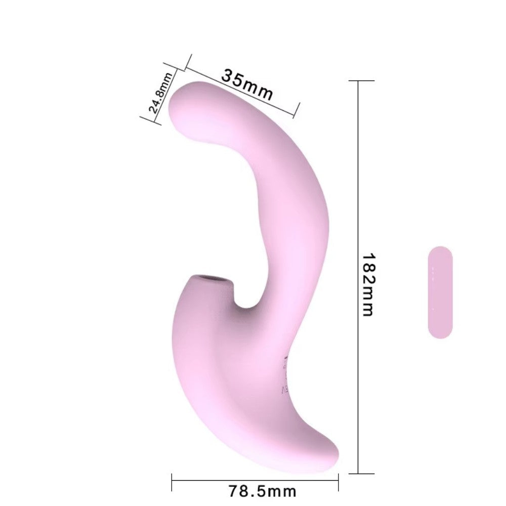 Vera Suck Vibration G-Stimulation Emiş Güçlü Vibratör Pink