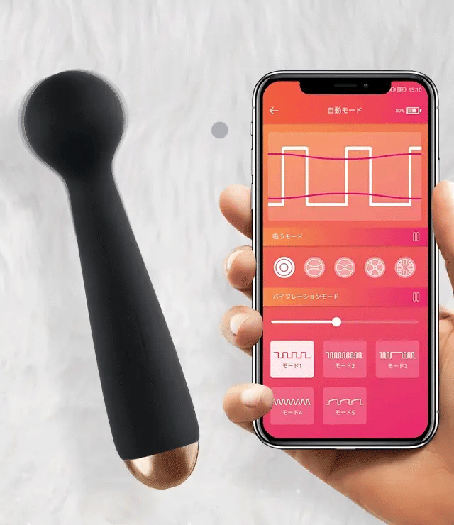 Svakom Emma Neo Interactive App Enabled Warming Wand Vibrator With Rabbit Ears