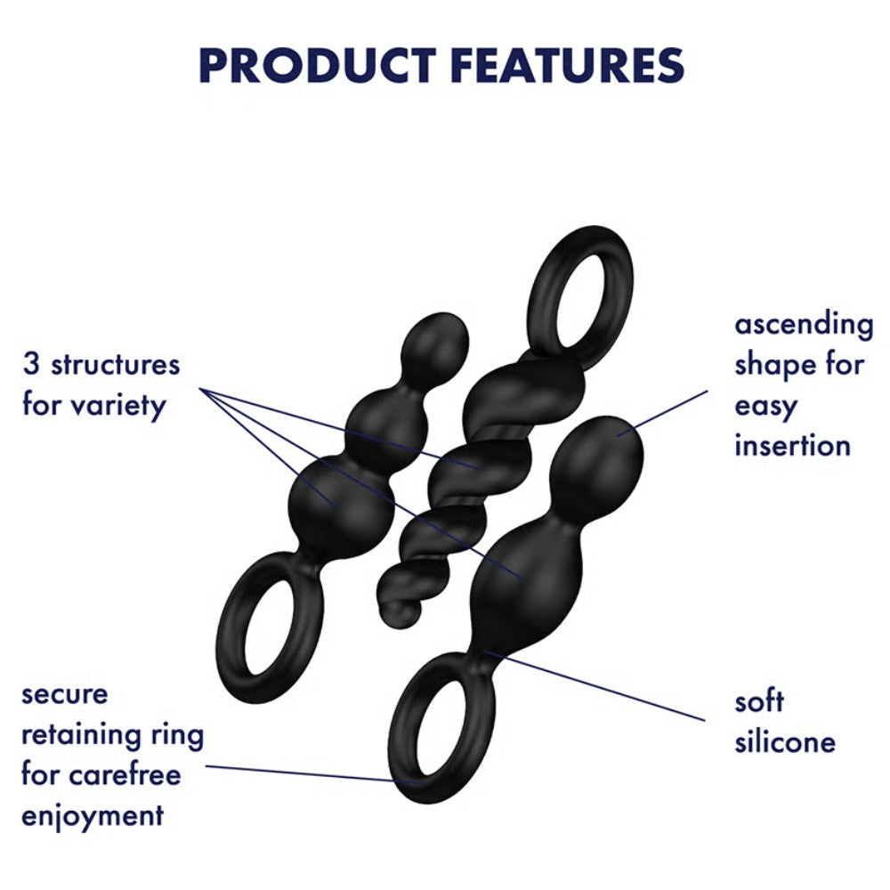 Satisfyer Booty Call Plugs Silicone Anal Toys Set