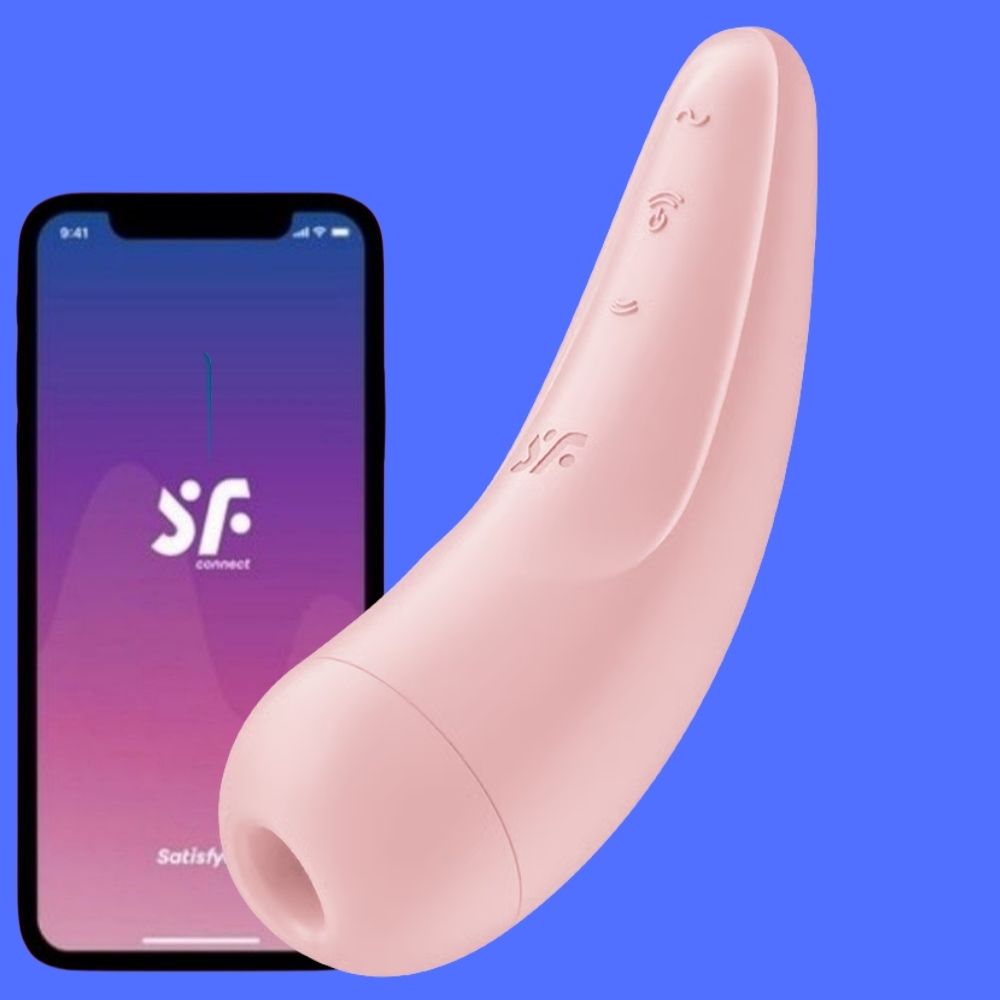 Satisfyer Curvy 2+ App-Controlled Air Pulse Emiş Güçlü Vibrator Pink