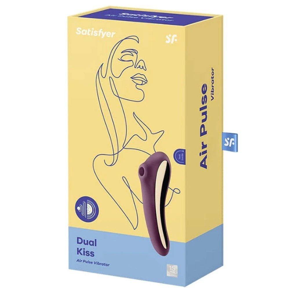 Satisfyer Dual Kiss Telefon Kontrollü Emiş Güçlü Vibratör Purple