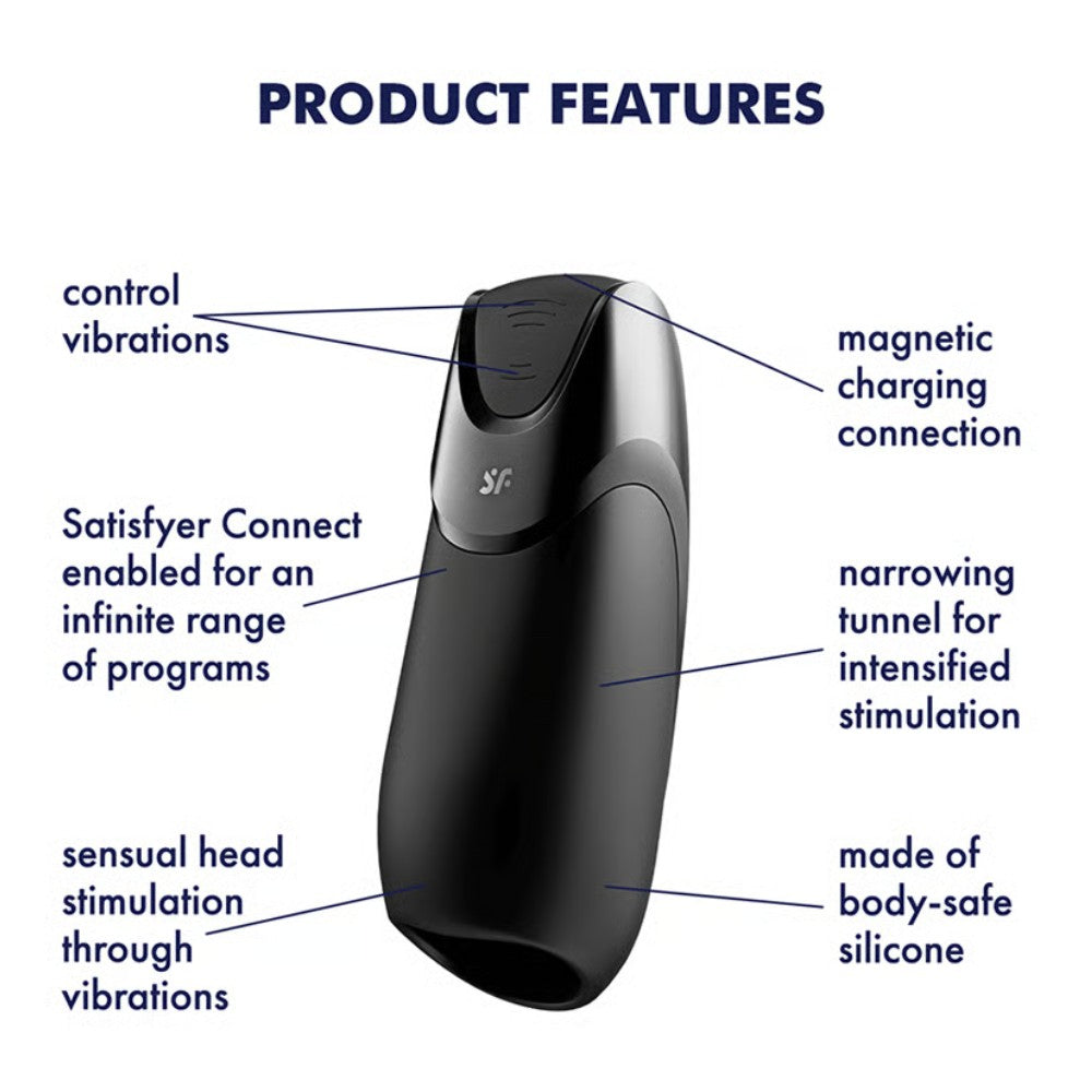 Satisfyer Men Vibration Telefon Kontrollü Vajina Masturbator