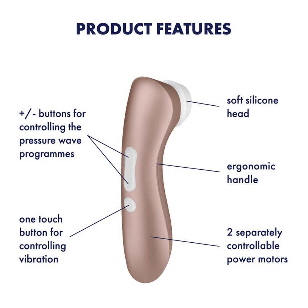 Satisfyer Pro 2+ Air Pulse Stimulator Vibration Emiş Güçlü Vibrator