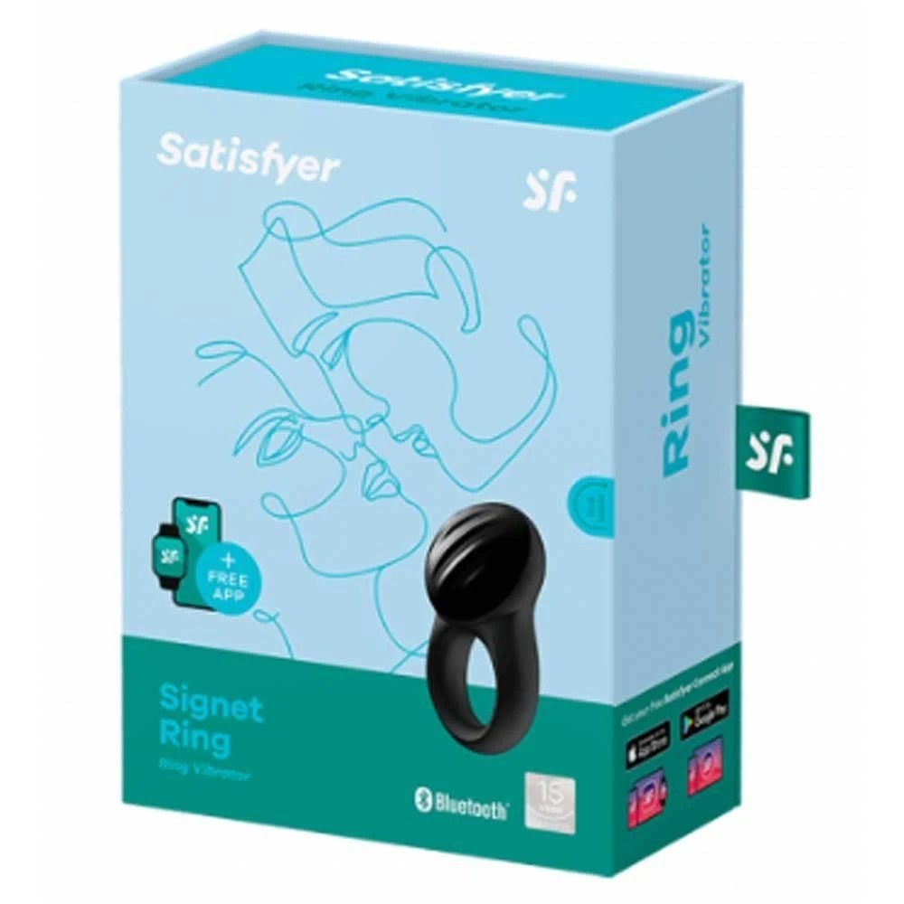 Satisfyer Signet Ring Connect App Telefon Kontrollü Penis Halkası