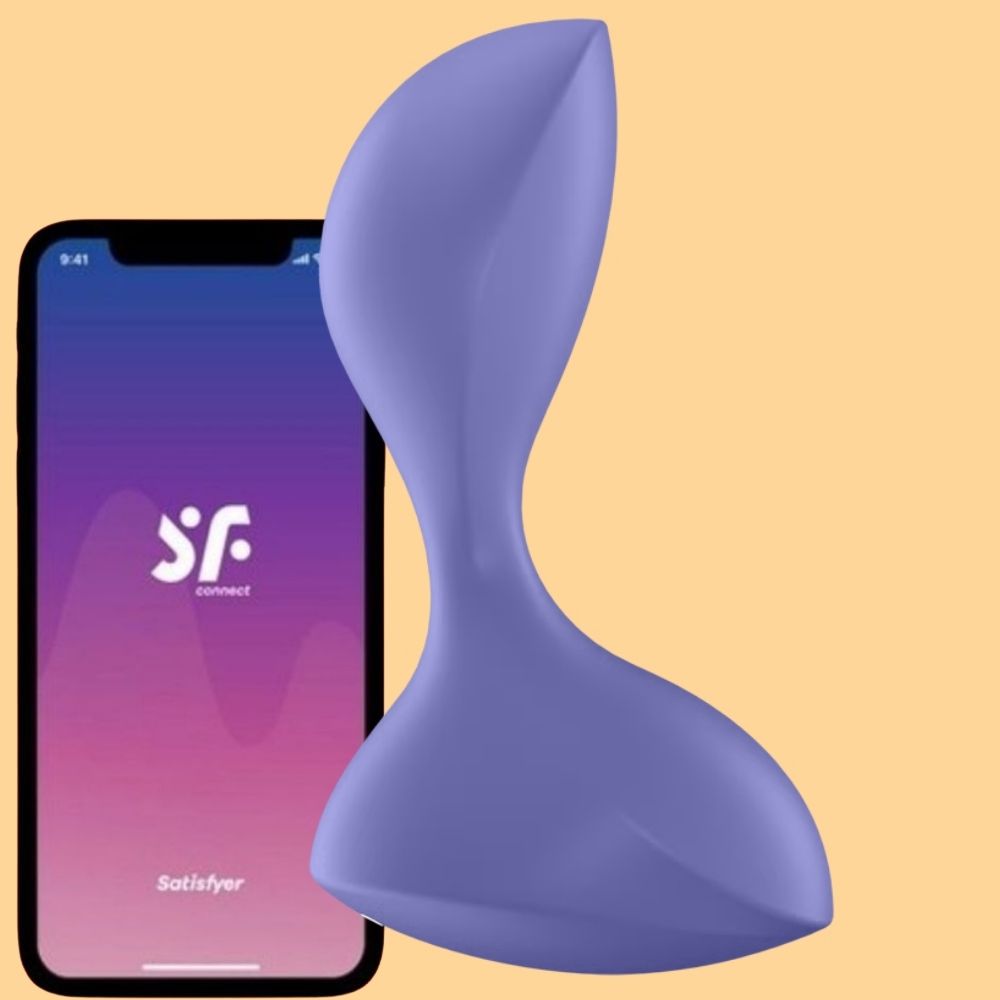Satisfyer Sweet Seal Telefon Kontrollü Plug Vibrator Violett