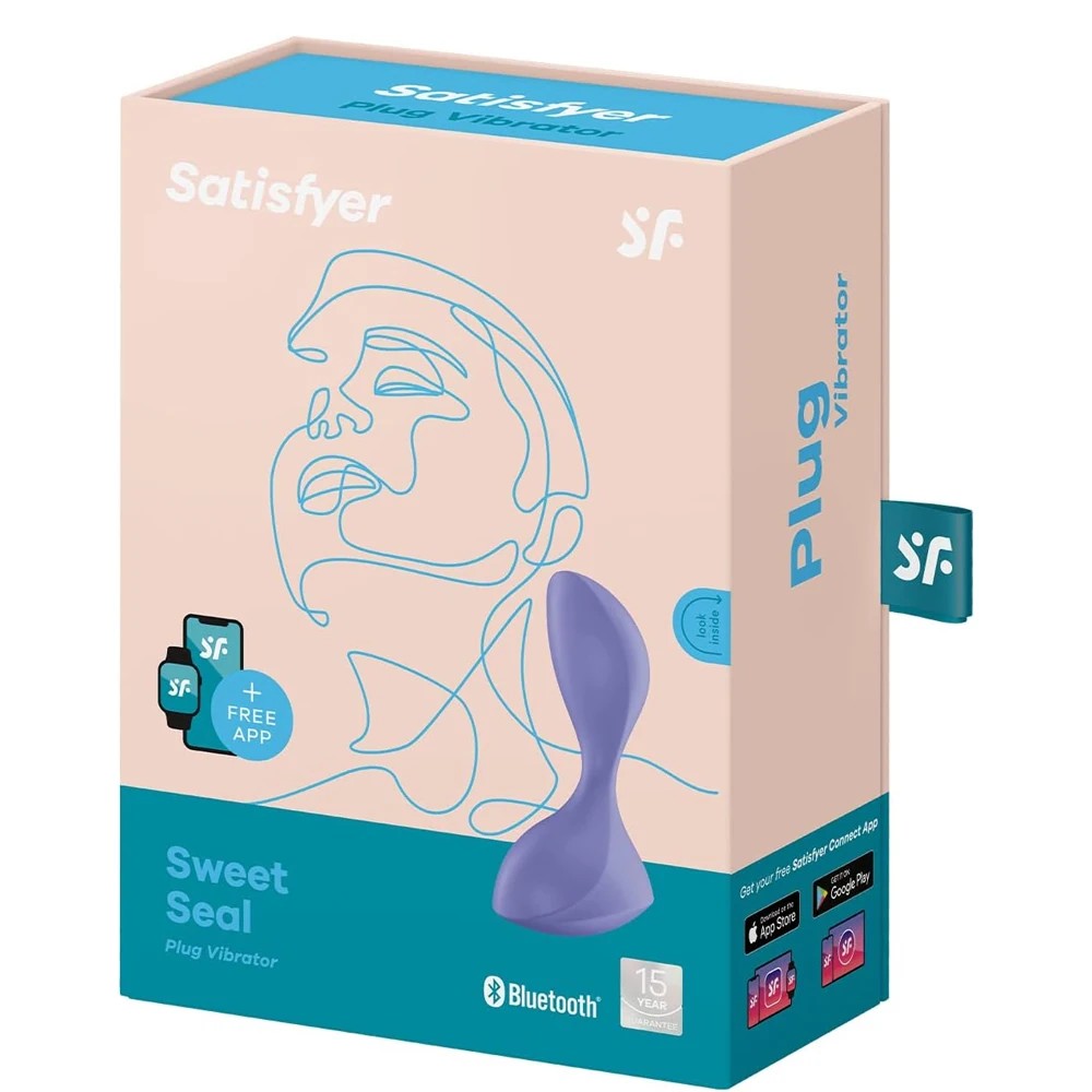 Satisfyer Sweet Seal Telefon Kontrollü Plug Vibrator Violett