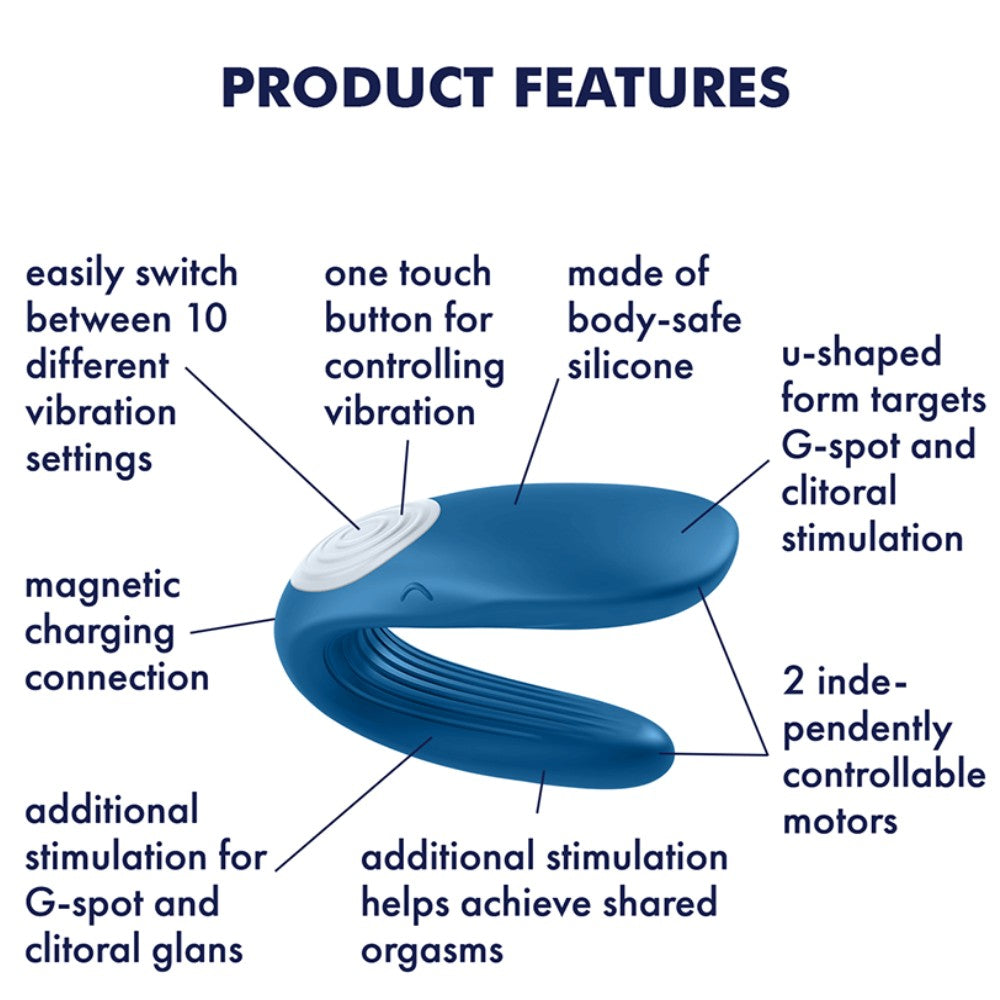 Satisfyer Double Whale Çiftlere Özel Partner Vibratör