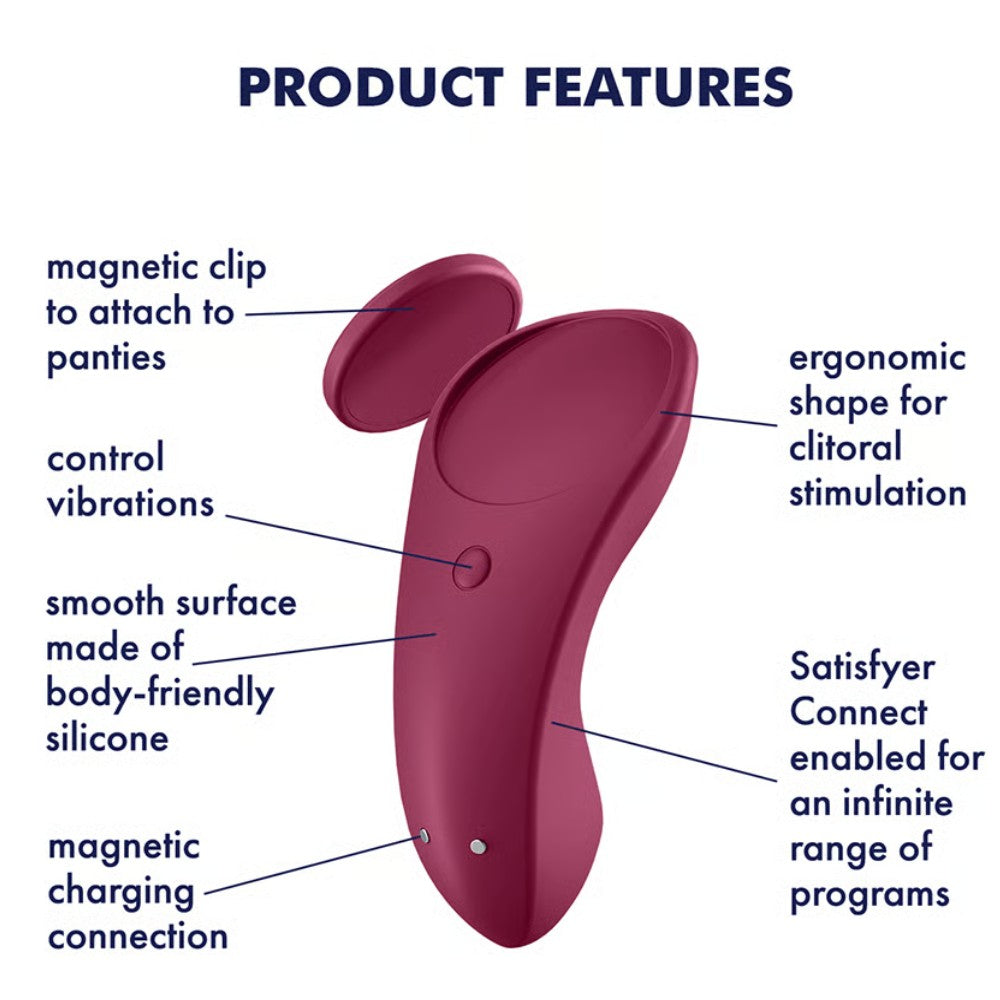 Satisfyer Sexy Secret Connect App Telefon Uyumlu Giyilebilir Vibratör