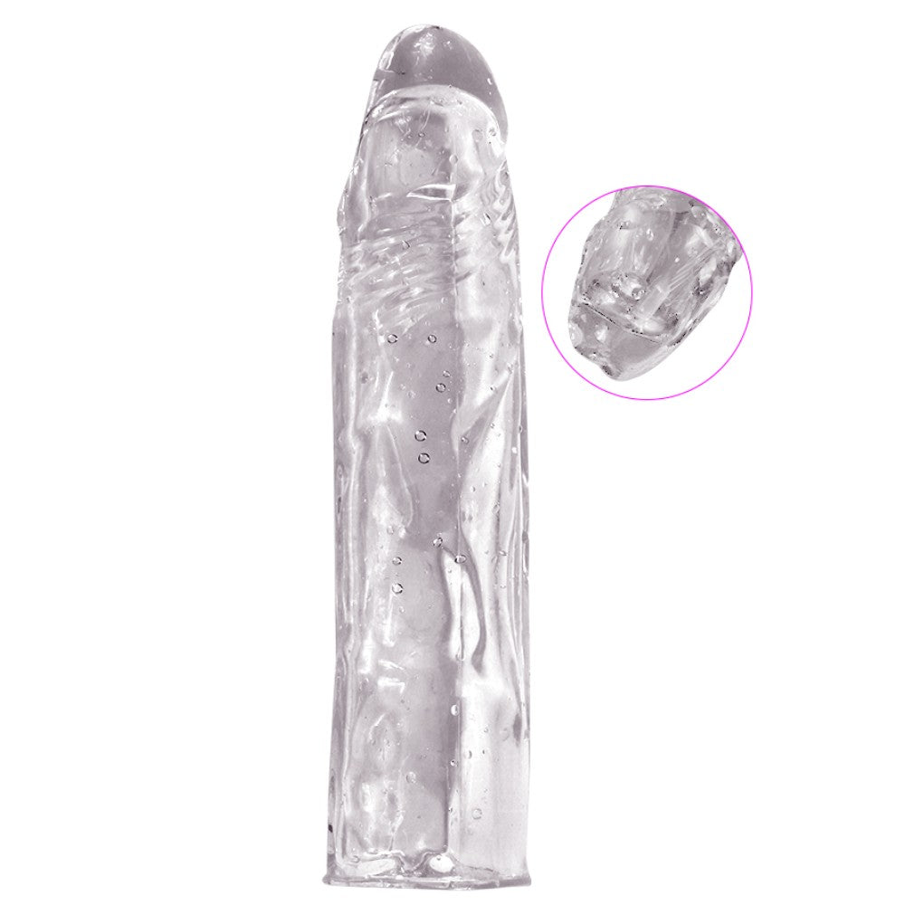 Shequ Beck Penis Sleeve Silikon Şeffaf Penis Kılıfı SQ-ML10013