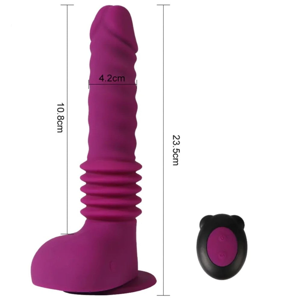 Shequ İsaiah Thrusting Dildo İleri Geri Hareketli Vibratör SQ-V1066