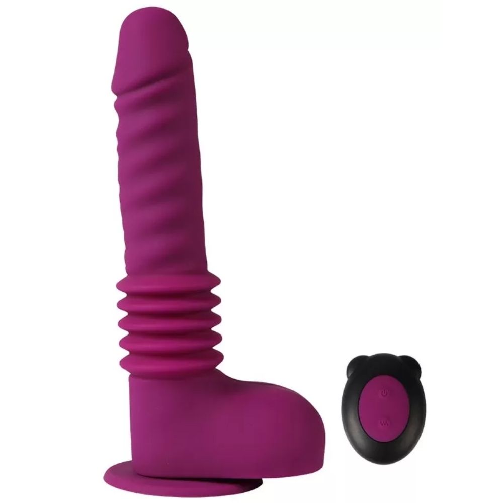 Shequ İsaiah Thrusting Dildo İleri Geri Hareketli Vibratör SQ-V1066