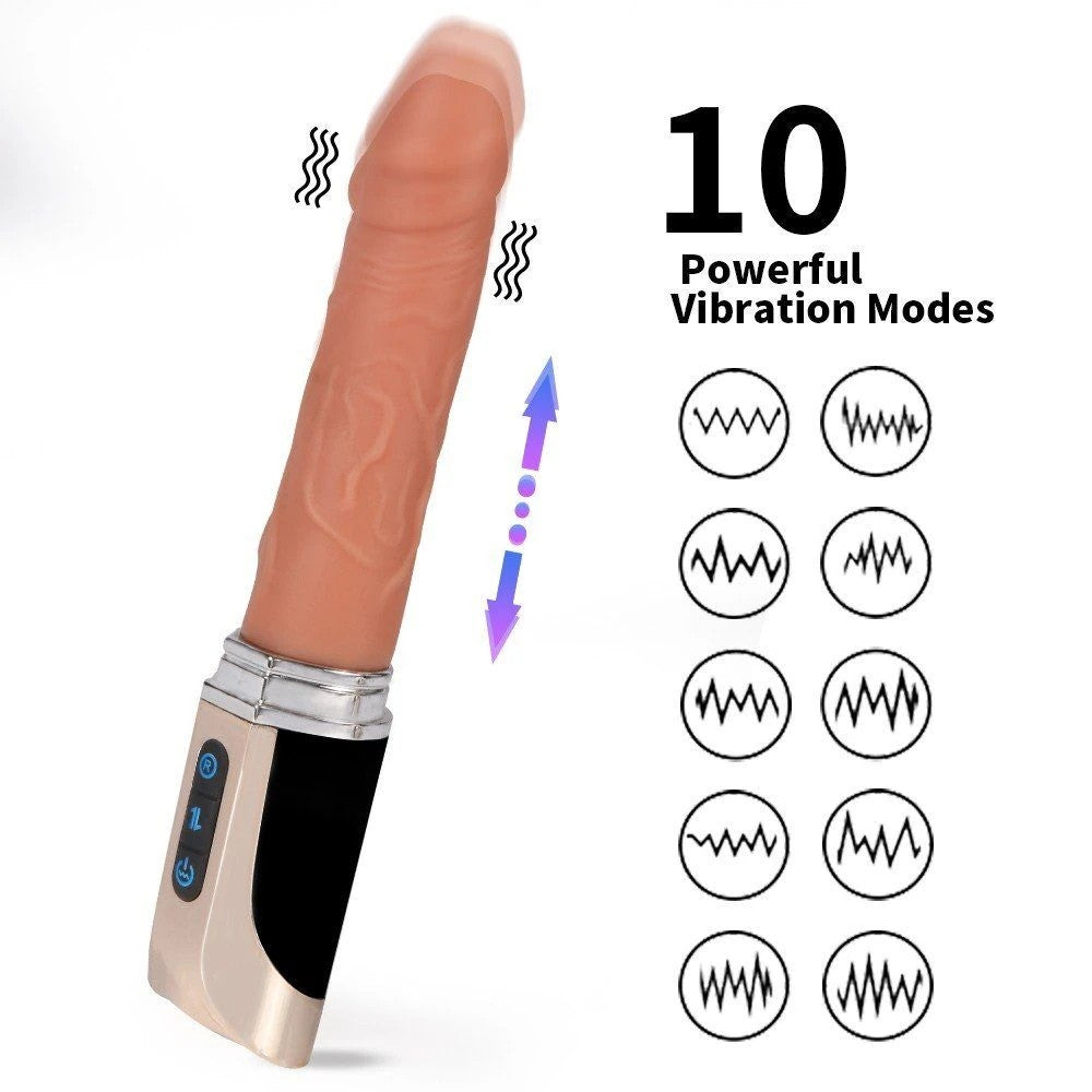 Shequ Jose Thrusting Vibrator İleri Geri Hareketli Titreşimli Penis SQ-V10109
