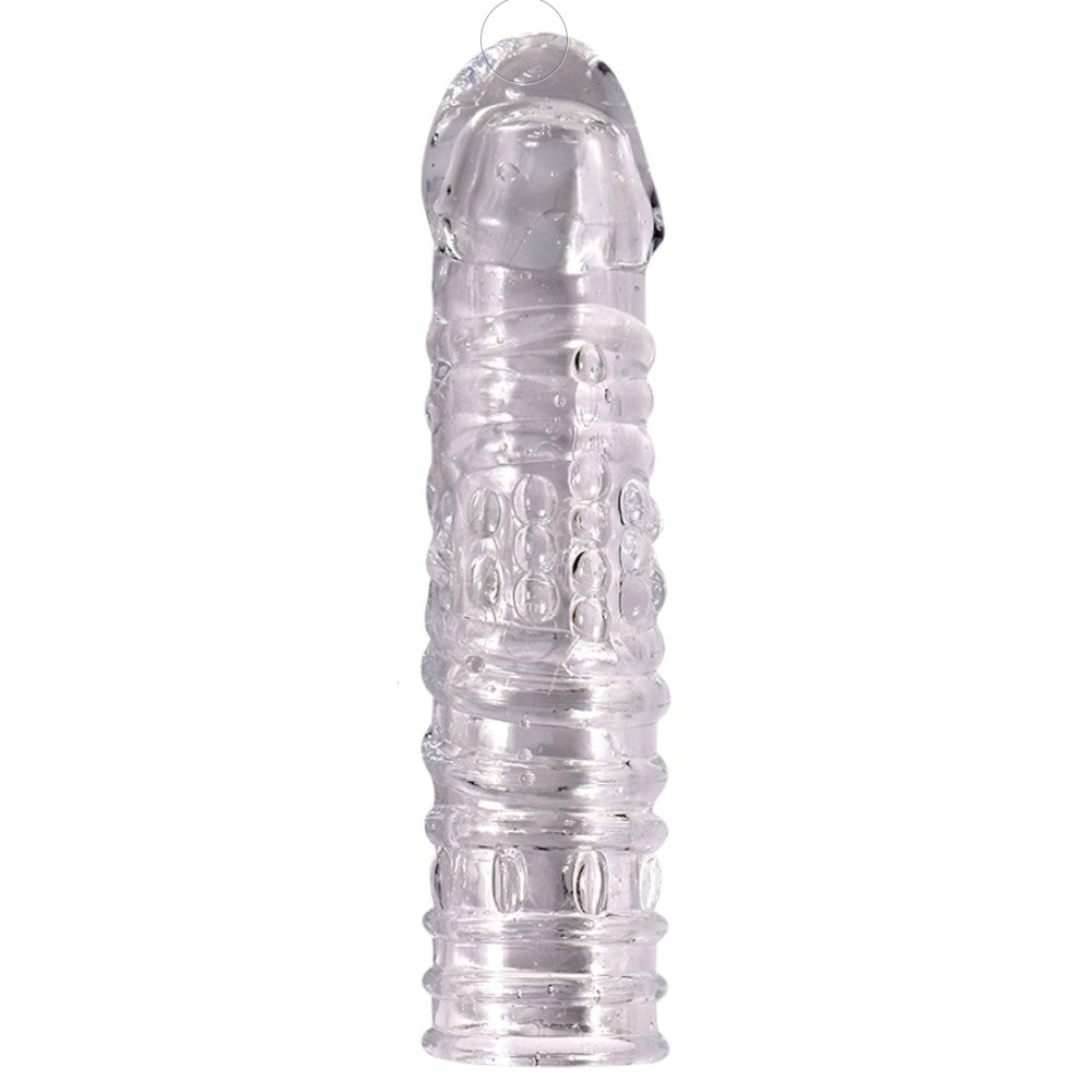 Shequ Noel Penis Sleeve Silikon Şeffaf Penis Kılıfı SQ-ML10012