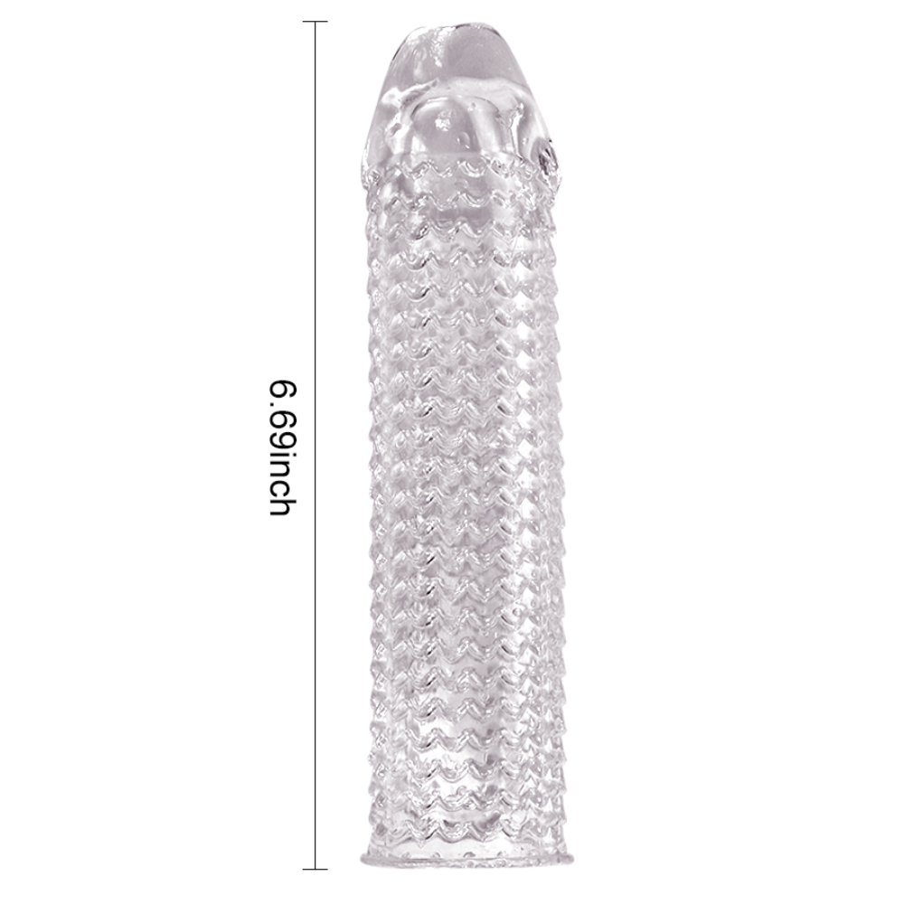 Shequ Phil Penis Sleeve Silikon Şeffaf Penis Kılıfı SQ-ML10011