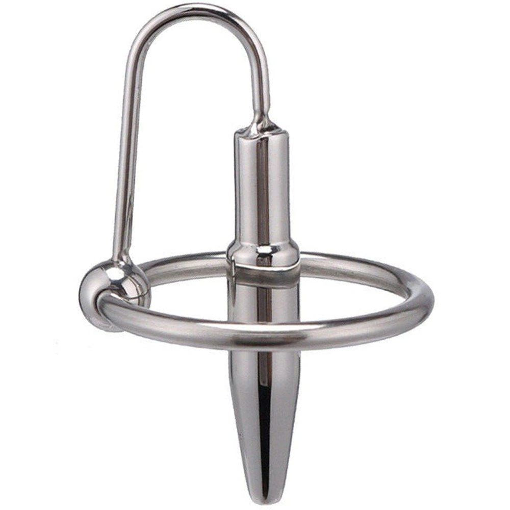 Steel Power Tool W Pens Halkası Penis Plug 30 mm