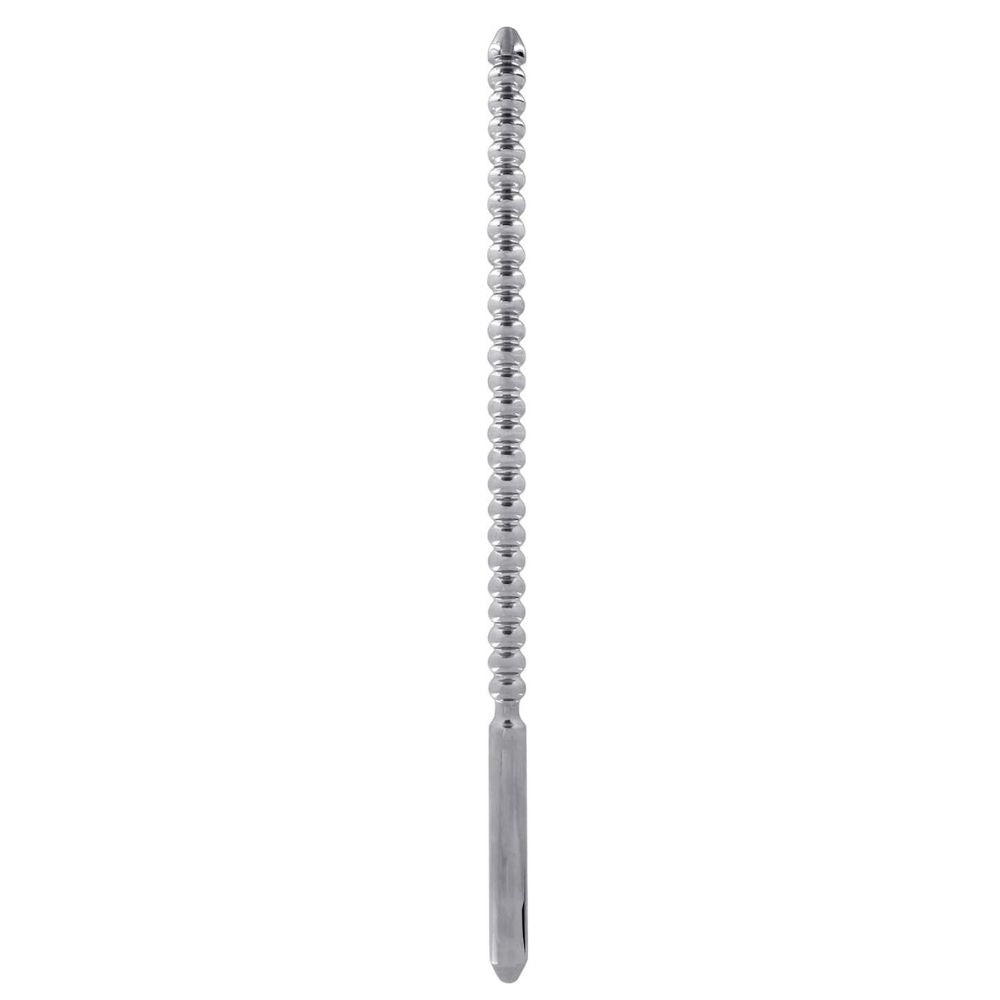 Steel Power Tools Ribbed Urethral Dipstick Sounder Penis Plug 10 mm