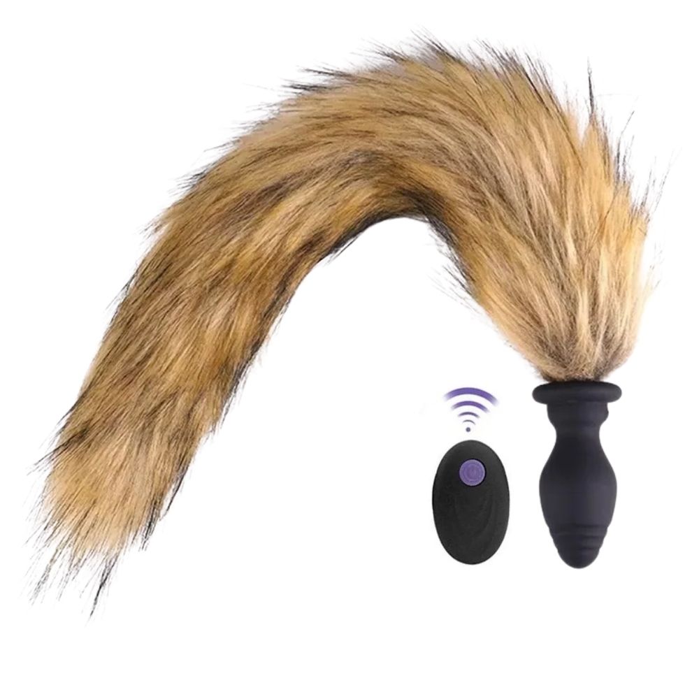Anal Play Tail Uzaktan Kumandalı Kuyruklu Anal Vibratör Brown
