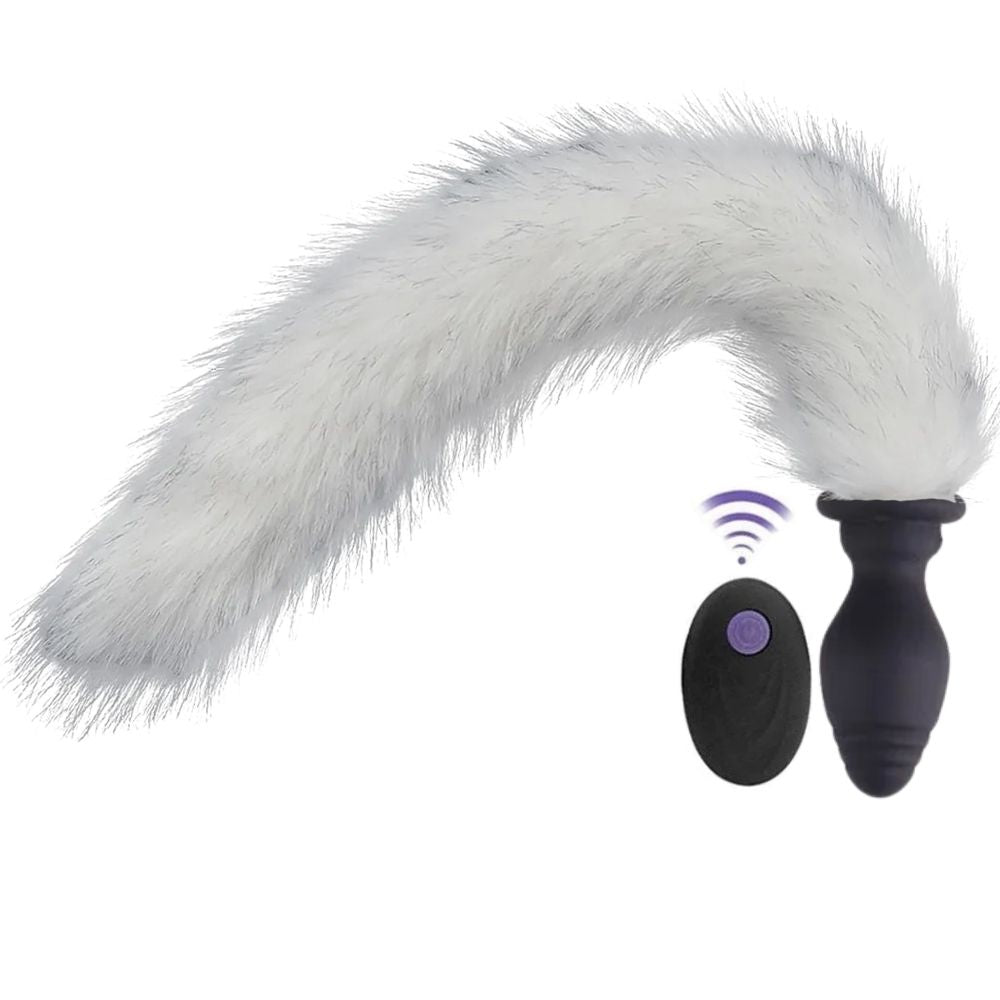 Anal Play Tail Uzaktan Kumandalı Kuyruklu Anal Vibratör White